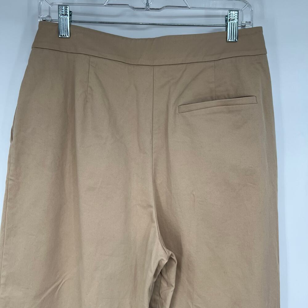 Women's Tan Straight Leg Pants - Picture 5 of 9